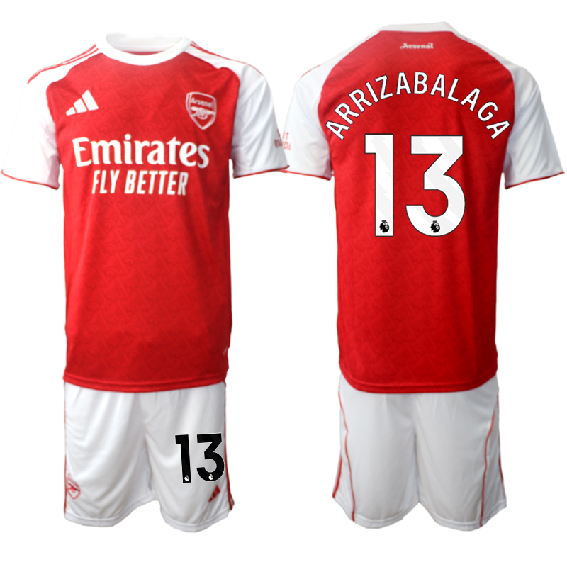 Men 2025-2026 Club Arsenal home red 13 Soccer Jersey 01